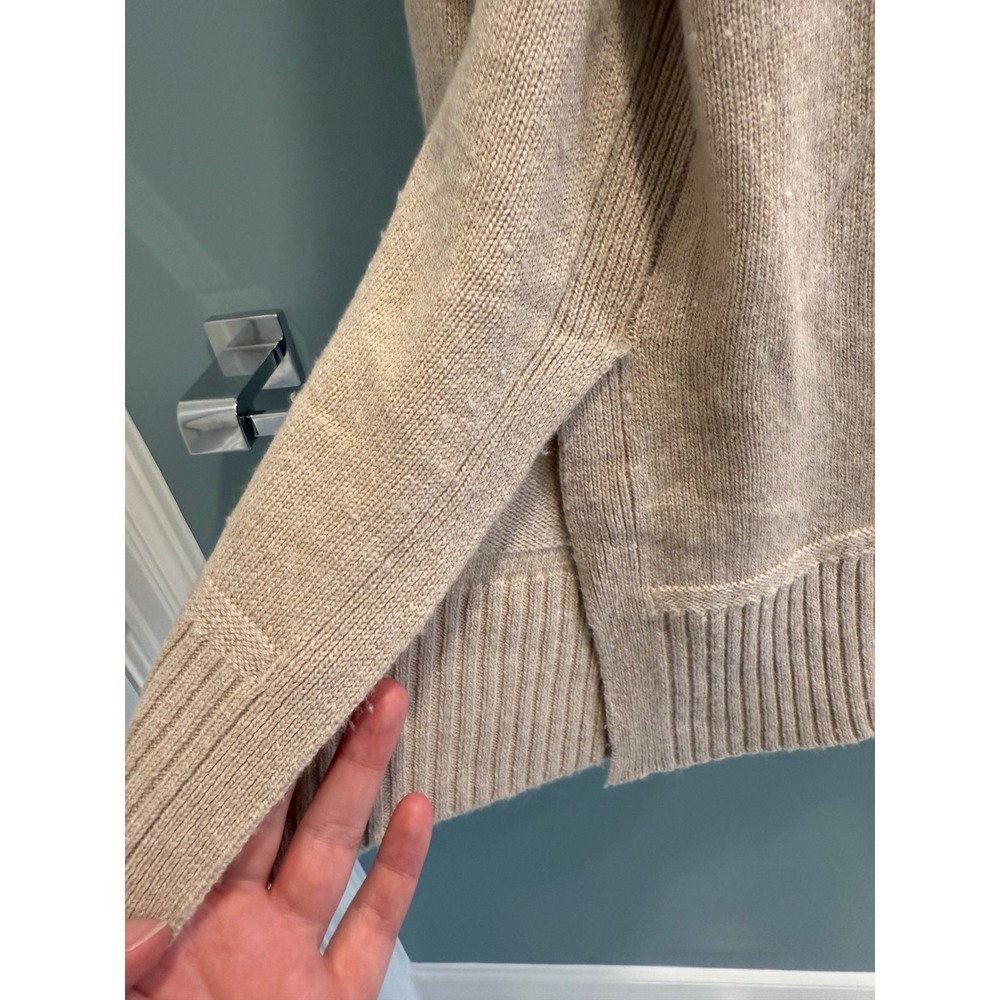 Pendleton Merino Wool Cashmere Turtleneck Sweater Beige Oatmeal XL TC450-87104 - Picture 3 of 9